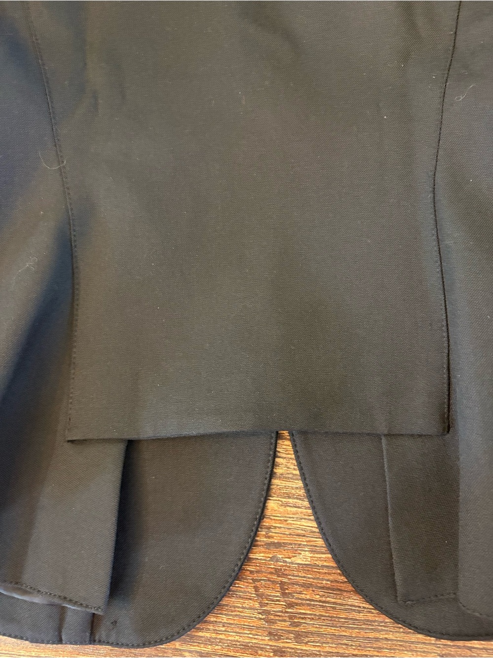 Smythe Duchess Blazer Women Size 8 Black NWT Gold Crest Button Cut-Out Back - Picture 8 of 10
